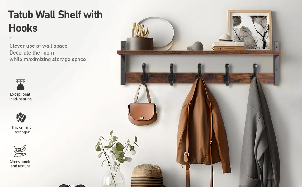 Mylivon entryway wall hooks for home organization
