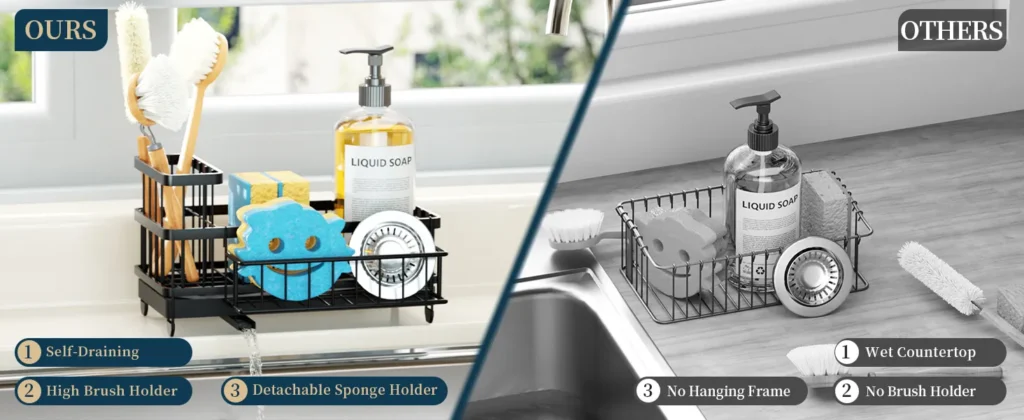 magnetic sponge holder attached to dishwasher by Mylivon
