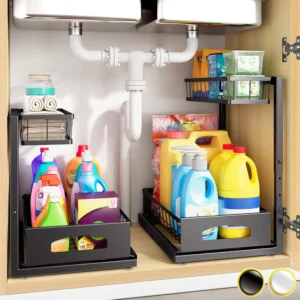 under sink organizer cabinet with slide out drawers – Mylivon review