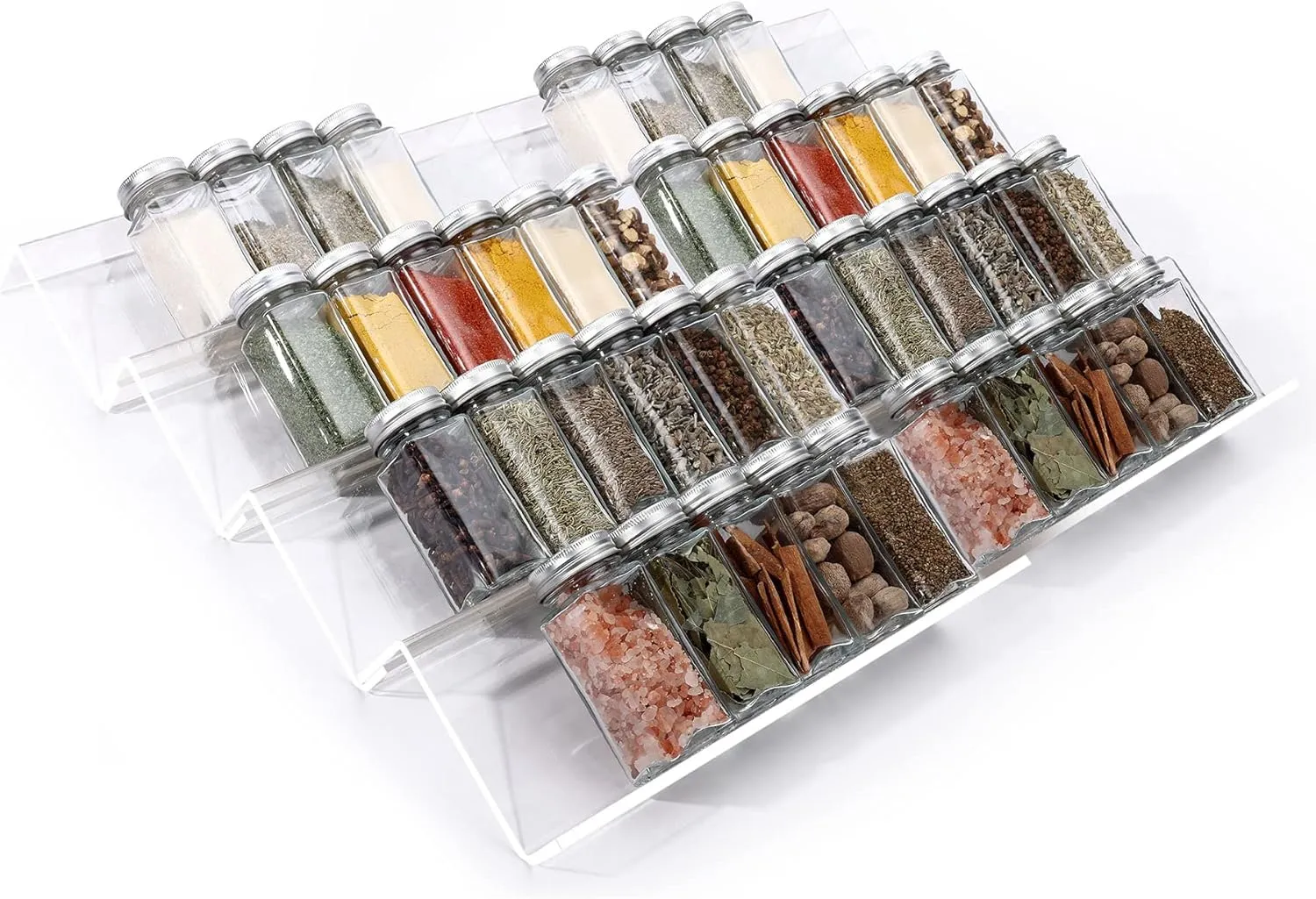 adjustable kitchen countertop organizer for spices and cabinets
