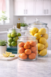 Anchor Hocking 1 gallon Heritage Hill glass jar with lid