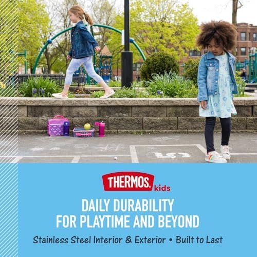 THERMOS FUNTAINER food jar open showing stainless steel interior