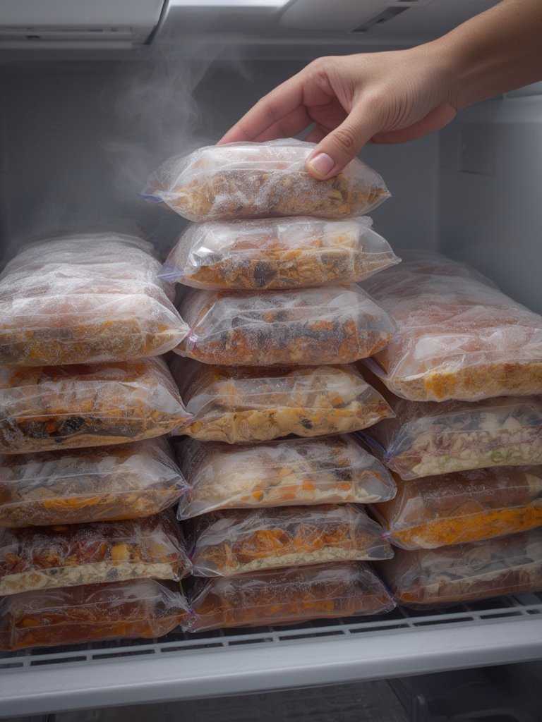 freezer block in action