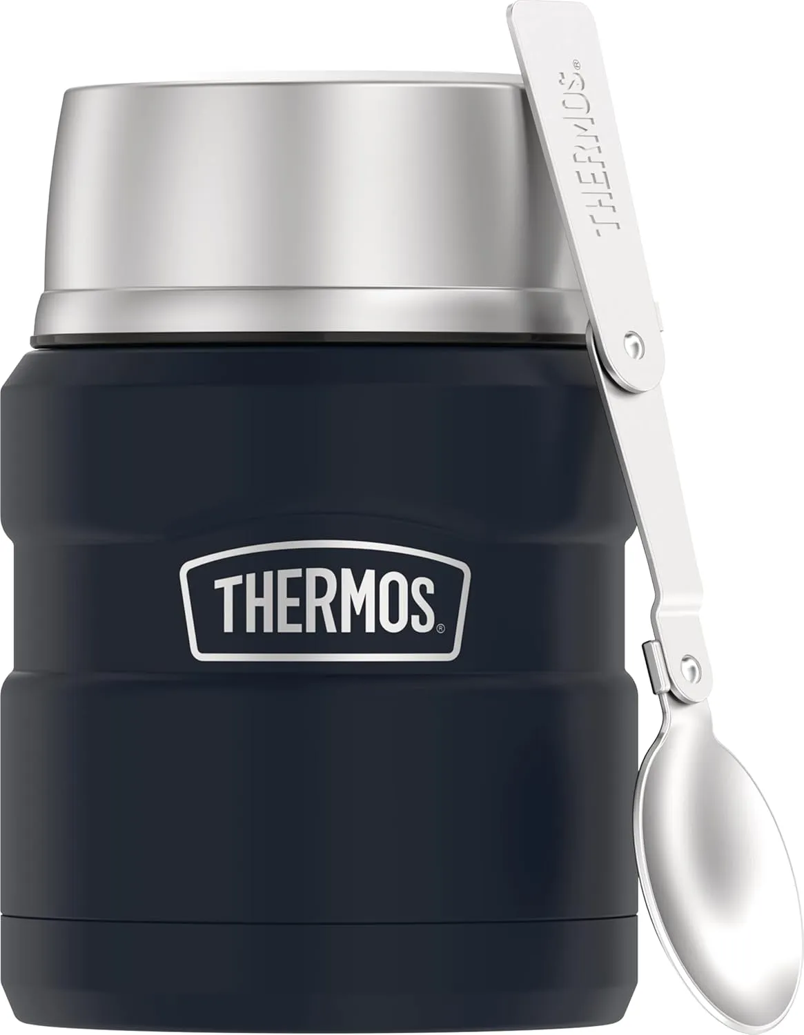 THERMOS Stainless King 16 ounce stainless steel food jar matte finish
