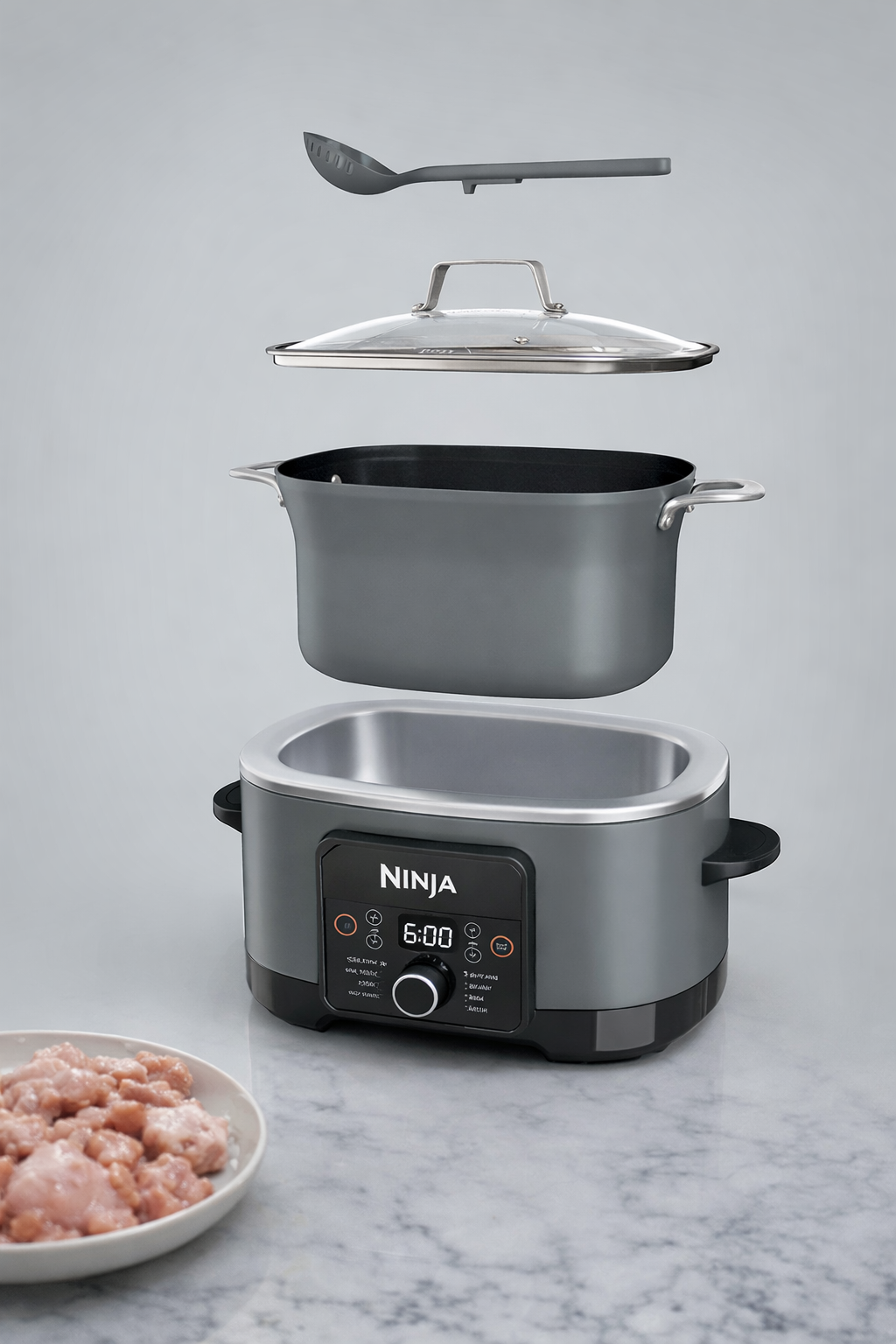 multi cooker in action