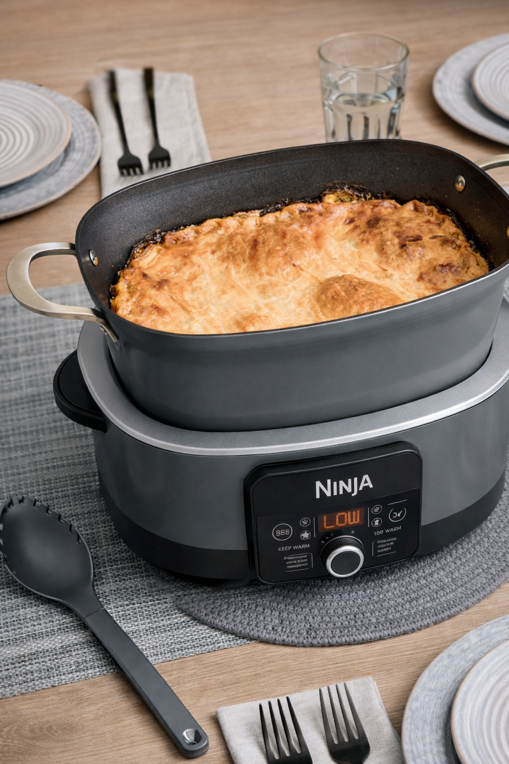 multi cooker in action